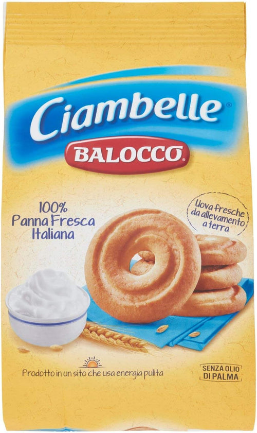 Balocco Ciambelle Biscotti con Panna Fresca, 350g